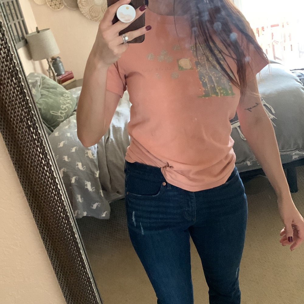 Pink salmon color Colorado graphic T